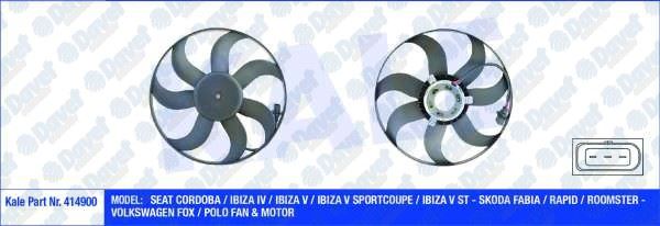 25-4444 Fan Motoru Davlumbazli Vw Polo (9n) 1.4 16v 2001-2007 / Polo V (6r1) 1.4 Tsi 2012-2014/ Skoda Fabia I Sedan (6y3) 1.4 16v 2006-2007 / Fabia Ii (542) 1.6 Tdi 2010-2014